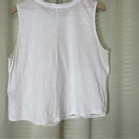 Soft Surroundings White Battenberg Lace Sleeveless Tank Top - Picture 10 of 11